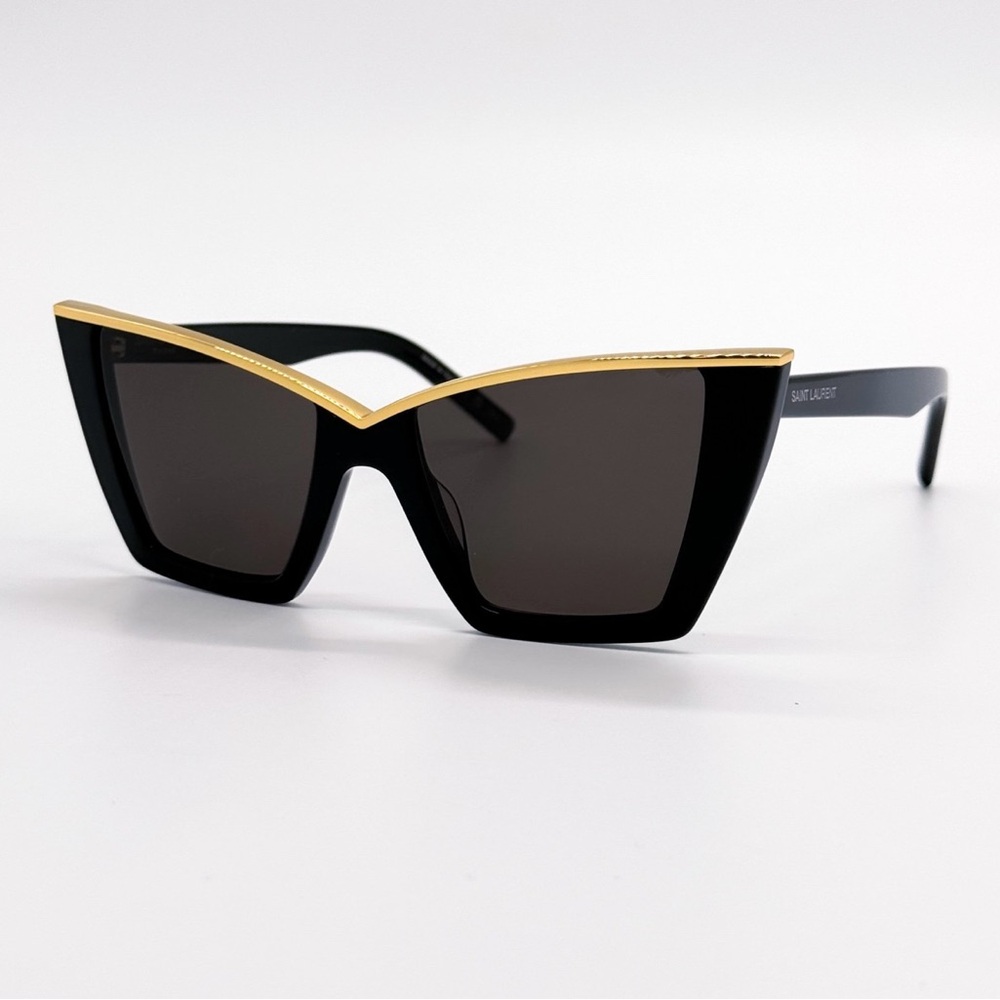 SAINT LAURENT SL570 SUNGLASSES 001 GOLD BLACK WOMEN SL570 SUNGLASSES